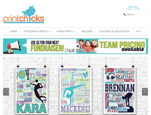 Tablet Screenshot of printchicks.net